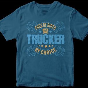 New Truck Driver Attire Gear Apparel CDL Dad Short Sleeve Casual Shirt Big Rig